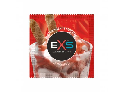 Kondom Exs Flavoured Strawberry