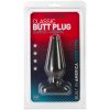 Černý anální kolík Butt Plug Smooth M