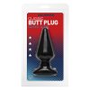 Černý anální kolík Butt Plug Smooth L