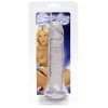 Průhledný masturbátor s přísavkou - Crystal Clear Medium Dong