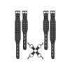 Pouta Ouch! Skulls and Bones - Hogtie with Skulls - Black