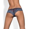 Modré krajkové kalhotky s mašličkou Obsessive Panties