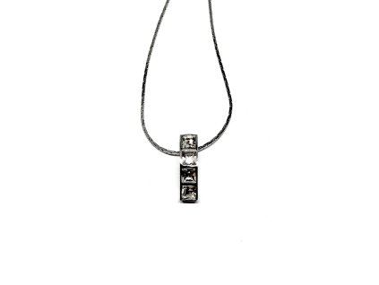 Náhrdelník s přívěškem se čtverečky SWAROVSKI