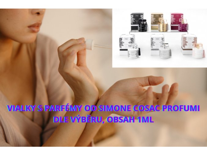 VIALKY S PARFÉMY OD SIMONE COSAC PROFUMI DLE VÝBĚRU, OBSAH 1ML