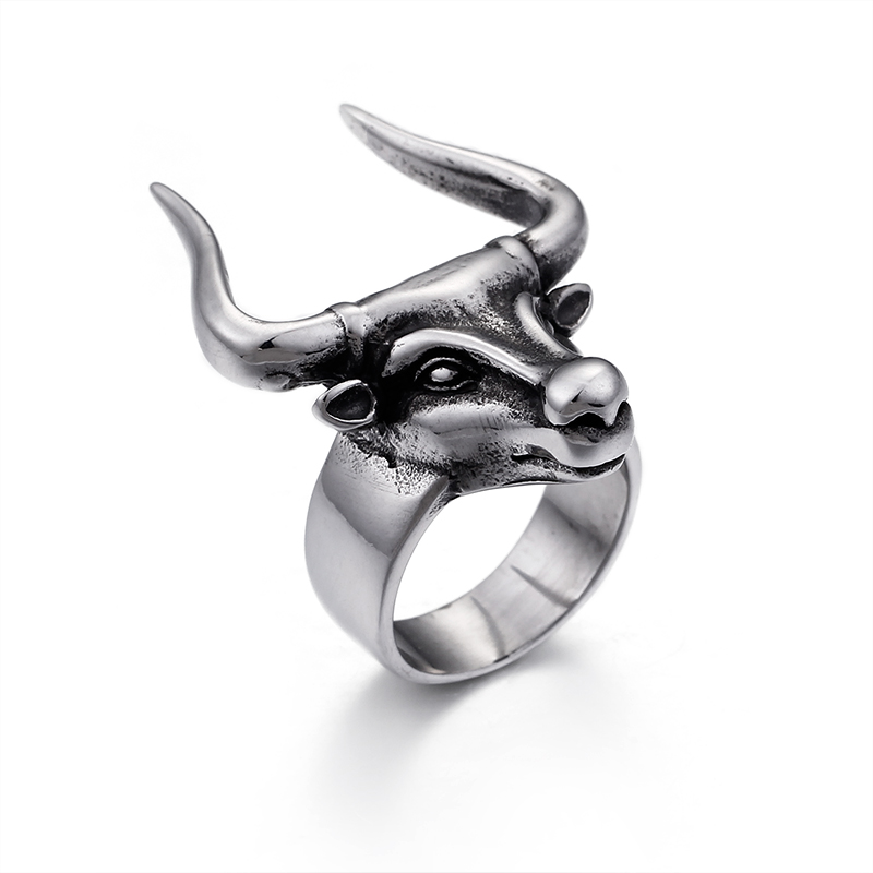 Royal Fashion pánsky prsteň Bull KR45961-K Velikost prstenu: 9 (EU: 59-60)