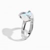 Royal Fashion stříbrný rhodiovaný prsten Klid v duši s drahokamem Moonstonem a drahokamy topazy GU-DR21589R-SILVER-MOONSTONE-TOPAZ (Velikost 10 (EU: 61-63))