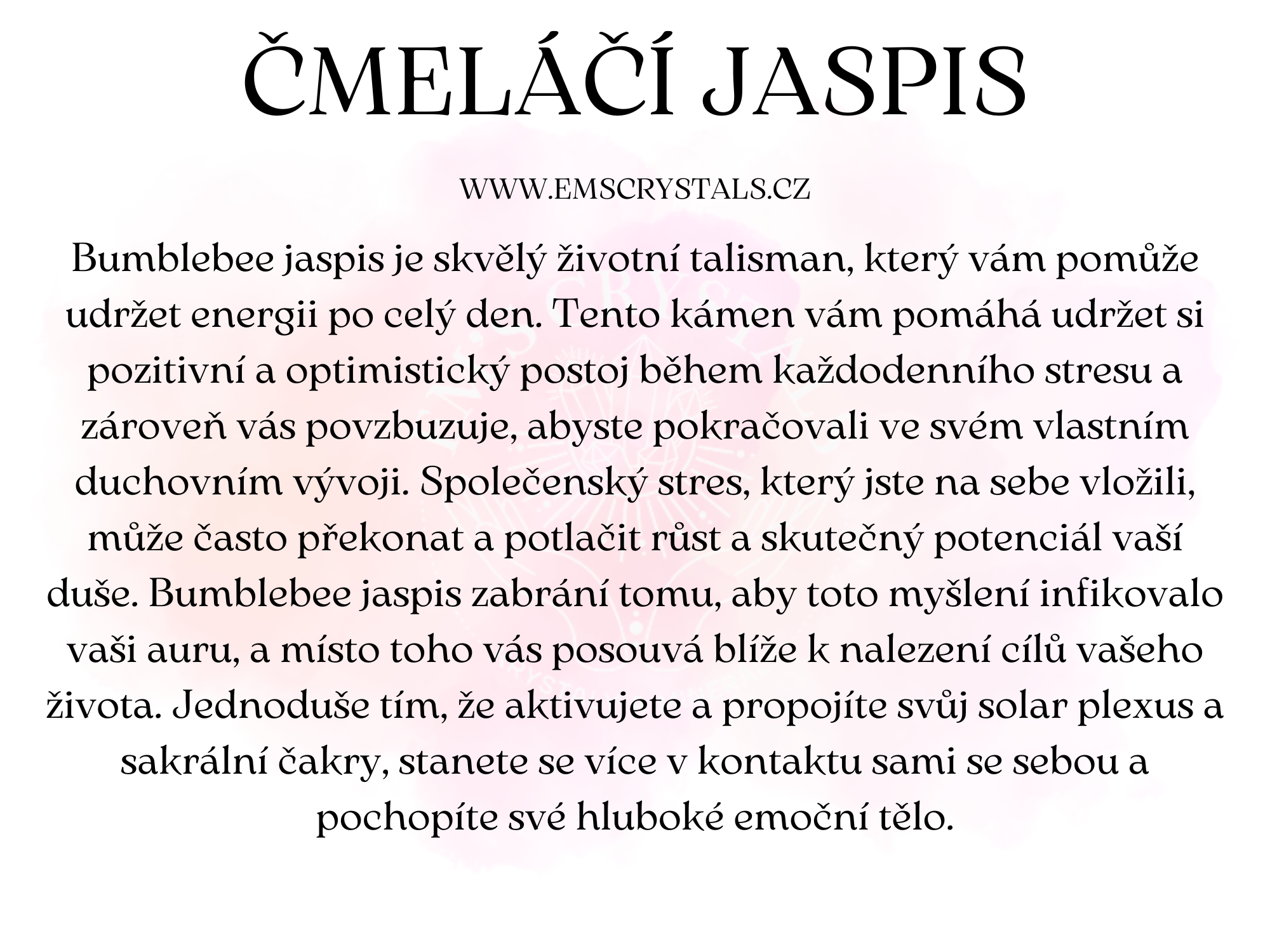 JASPIS ČMEL.
