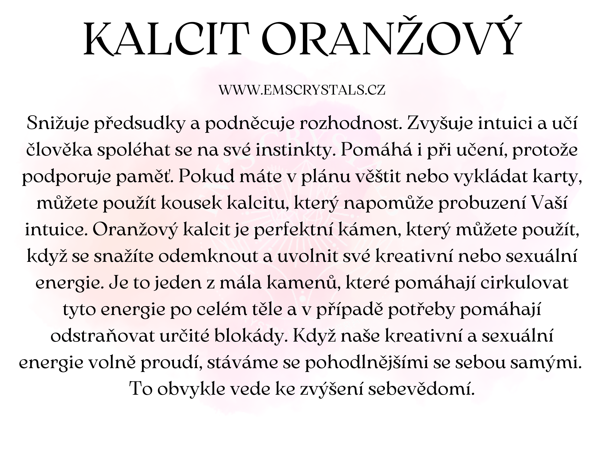 KALCIT ORANZOVY