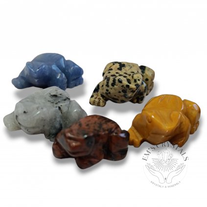 MINI žabka z minerálu 2,5cm