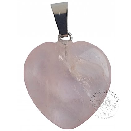 ROSES QUARTZ pendant heart 2cm