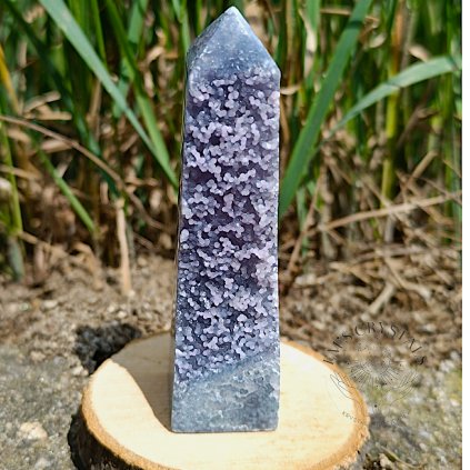 ACHÁT HROZNOVÝ obelisk polosurový č.4 65,7g