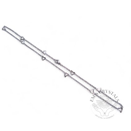 ŘETÍZEK SRDCE 50cm chirurgická ocel