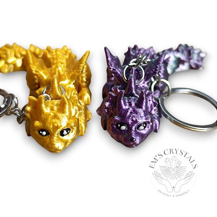 Klíčenka - Kočka s rohy 8,7 cm