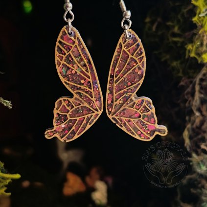 Náušnice Butterfly wings - chirurgická ocel