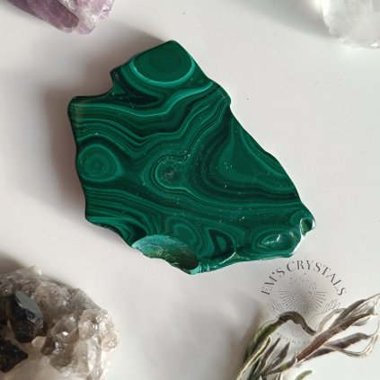 MALACHIT leštěný plátek malý č.4 28,2g