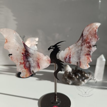 DRAČÍ KŘÍDLA - KŘIŠŤÁL S HEMATITEM (Fire quartz)