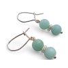 AMAZONITE earrings silver Ag 925/100