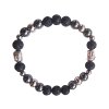 LÁVOVÝ KÁMEN A HEMATIT náramek Buddha