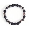 LÁVOVÝ KÁMEN A HEMATIT náramek Buddha