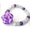 BALL BRACELET amethyst, clear quartz and jade