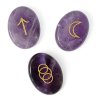 AMETHYST witch runes stones 2cm