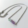 FLUORIT náhrdelník - chirurgická ocel