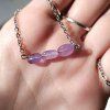 AMETYST náhrdelník - chirurgická ocel