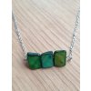 NÁHRDELNÍK zelená perleť