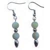 AMAZONITE earrings stainless steel