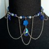 NÁHRDELNÍK "Whispers of Blue" Chirurgická ocel - Sodalit, Opalit