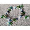 Spring Whisper Bracelet chirurgická ocel, zelený jadeit, modrý křemen, křišťál, lapis lazuli