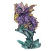 Dekorace drak na skále 9cm