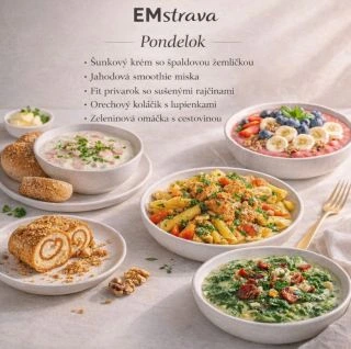 Menu na týždeň 30.3. - 3.4. 2026 🍽️ #emstrava #chutnastrava #zdravastrava #krabickovastrava