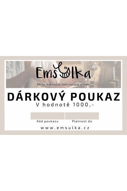 Dárkový poukaz 1000,-