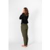 Emsulka Damske Kalhoty Khaki Casual 4