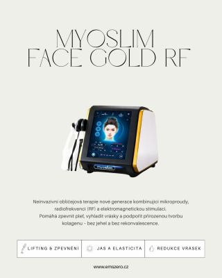 MYOSLIM FACE GOLD RF – technologie pro moderní salony Rozšiřte nabídku svého salonu o neinvazivní omlazující ošetření nové...