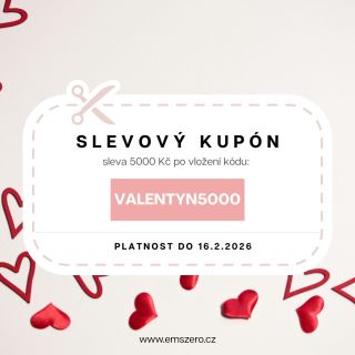 🤍Využijte speciální Valentýnskou akci a ušetřete 5000 Kč. Zadejte kód: VALENTYN5000 📅 Platnost do 16. 2. 2026 🌐...