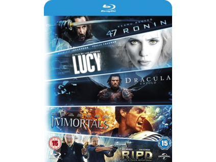 Lucy / Dracula Untold / 47 Ronin / Immortals / R.I.P.D Blu-Ray