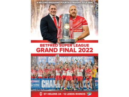 Betfred Super League Grand Final 2022 - St Helens 24 Leeds Rhinos 12 (DVD)