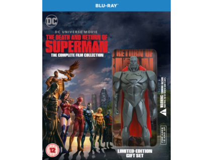 DC Universe Movie - The Death And Return Of Superman Blu-Ray + Mini Figure