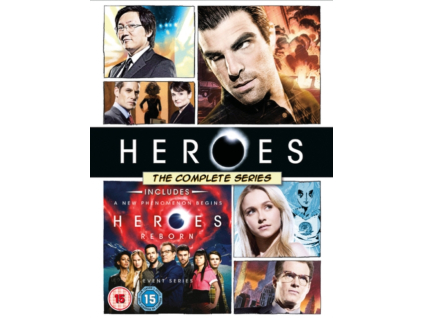 Heroes Seasons 1 to 4 Complete Collection + Heroes Reborn DVD