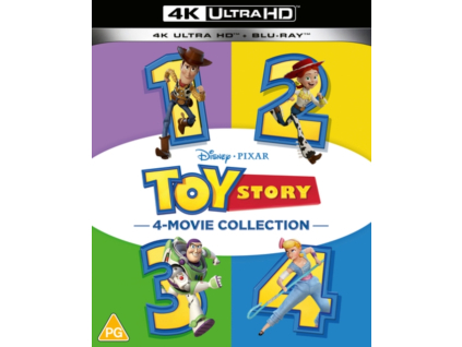 Toy Story 1 to 4 Complete Movie Collection 4K Ultra HD + Blu-Ray