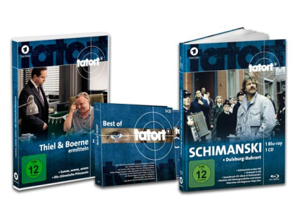 Tatort Schimanski (Blu-ray & CD im Mediabook) / Thiel & Boerne ermitteln (2er DVD-Box) / Best of Tatort (3er CD-Special)