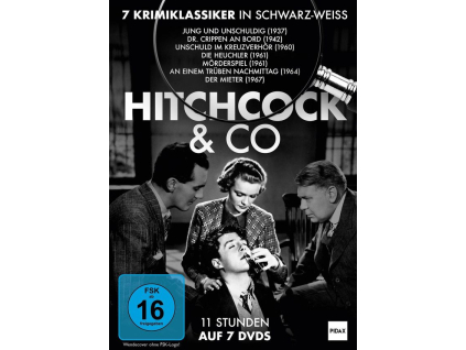 Hitchcock & Co - 7 Krimiklassiker in Schwarz-weiß (DVD)