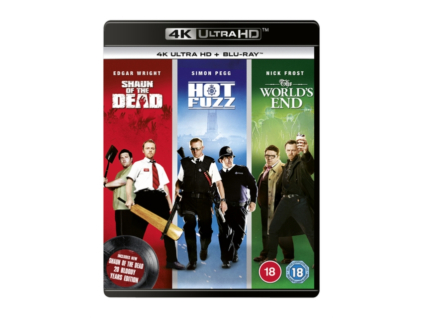 Edgar Wright - The Worlds End / Hot Fuzz / Shaun Of The Dead 4K Ultra HD + Blu-Ray