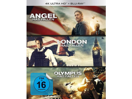 Olympus Has Fallen / London Has Fallen / Angel Has Fallen (Ultra HD Blu-ray & Blu-ray)