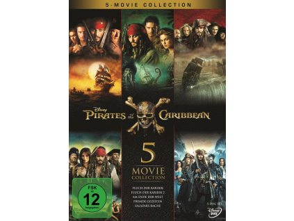 Pirates of the Caribbean - Fluch der Karibik 1-5 (DVD)