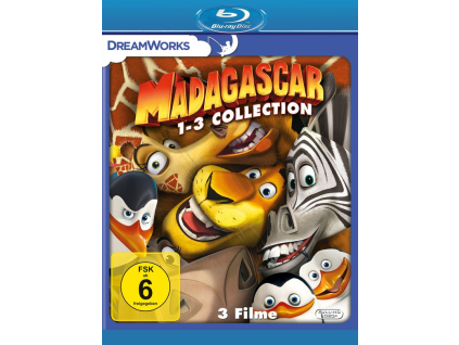 Madagascar 1-3 (Blu-ray)
