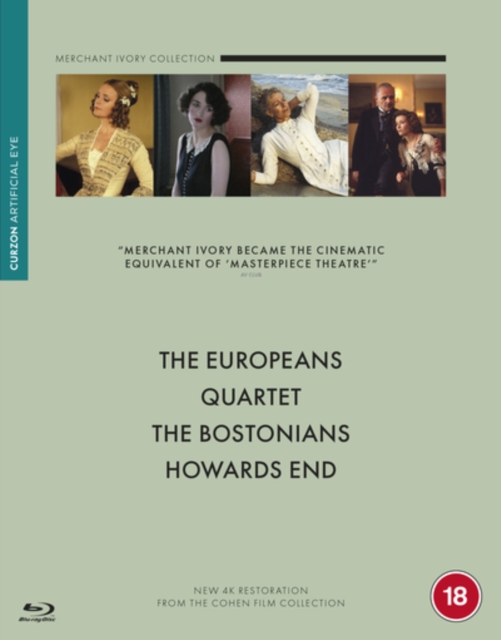 Merchant Ivory Boxset (Quartet / Howard's End / The Bostonians / The Europeans) [Blu-ray] [2020]