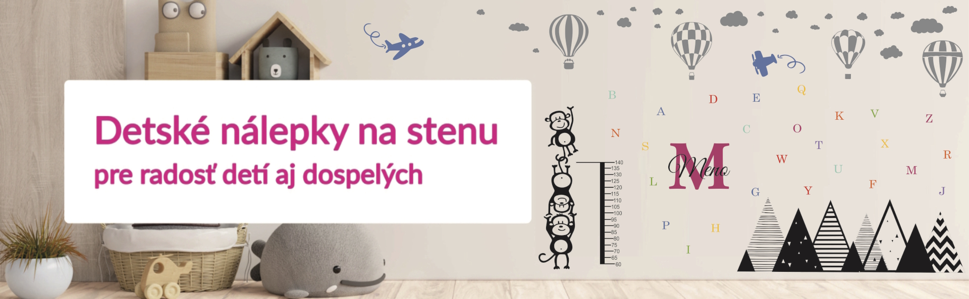 Detské nálepky na stenu